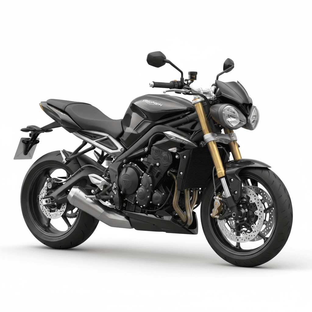 Motorcycle : Triumph StreetTriple675 Naked Motorcycle 3d model