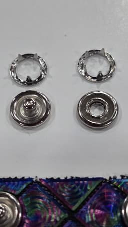Diamond patterned cuffs - snap fastened 3d model