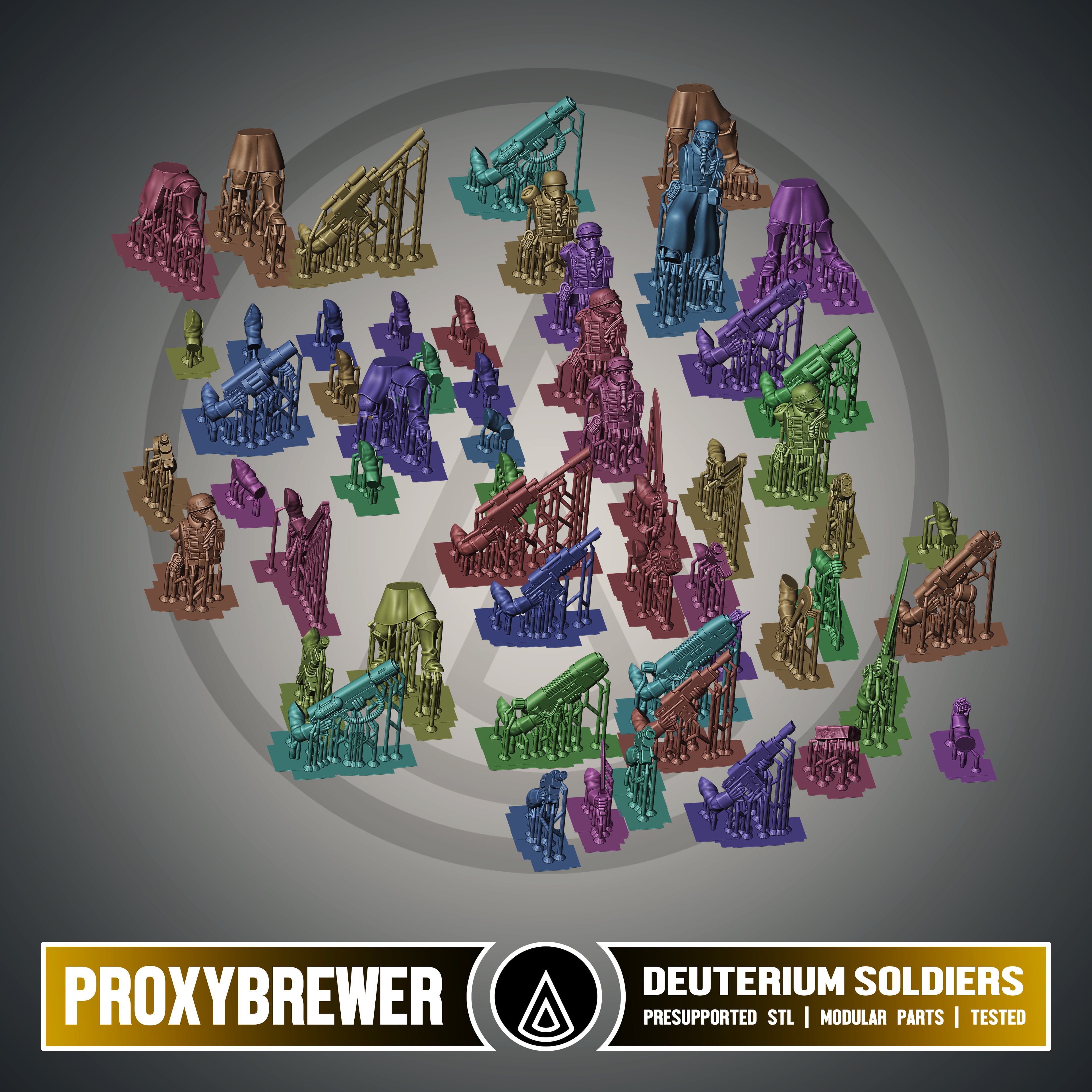 Deuterium Soldiers 3d model