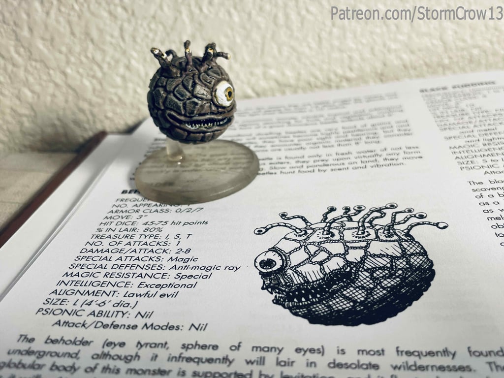 1st Ed AD&D Beholder 3d model