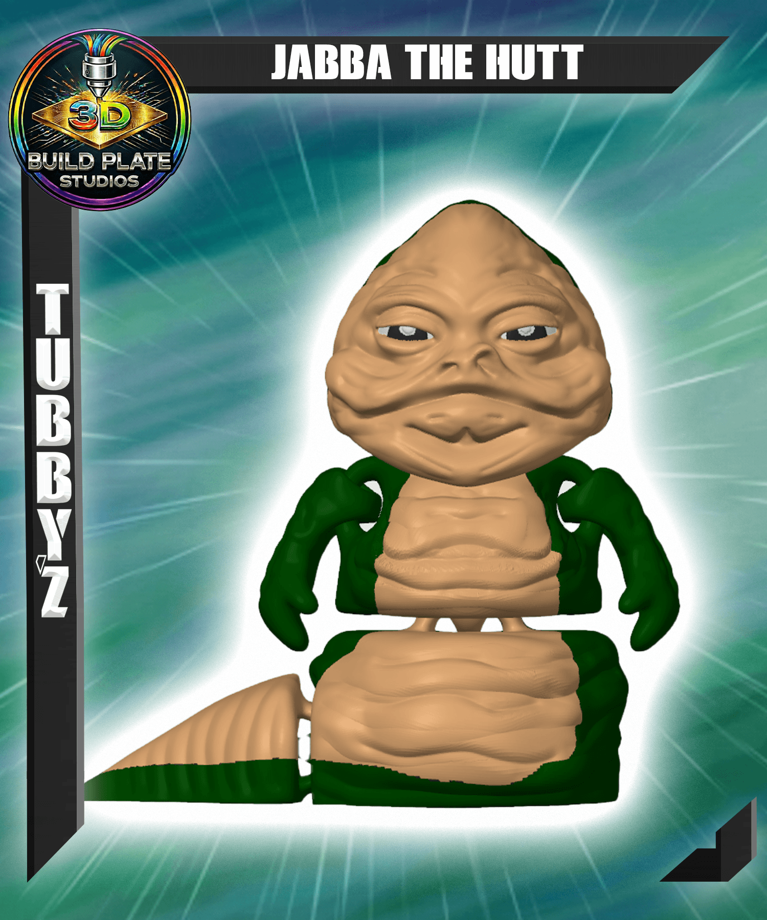 STAR WARS Jaba the Hutt Multicolor Flexi Print-In-Place 3d model