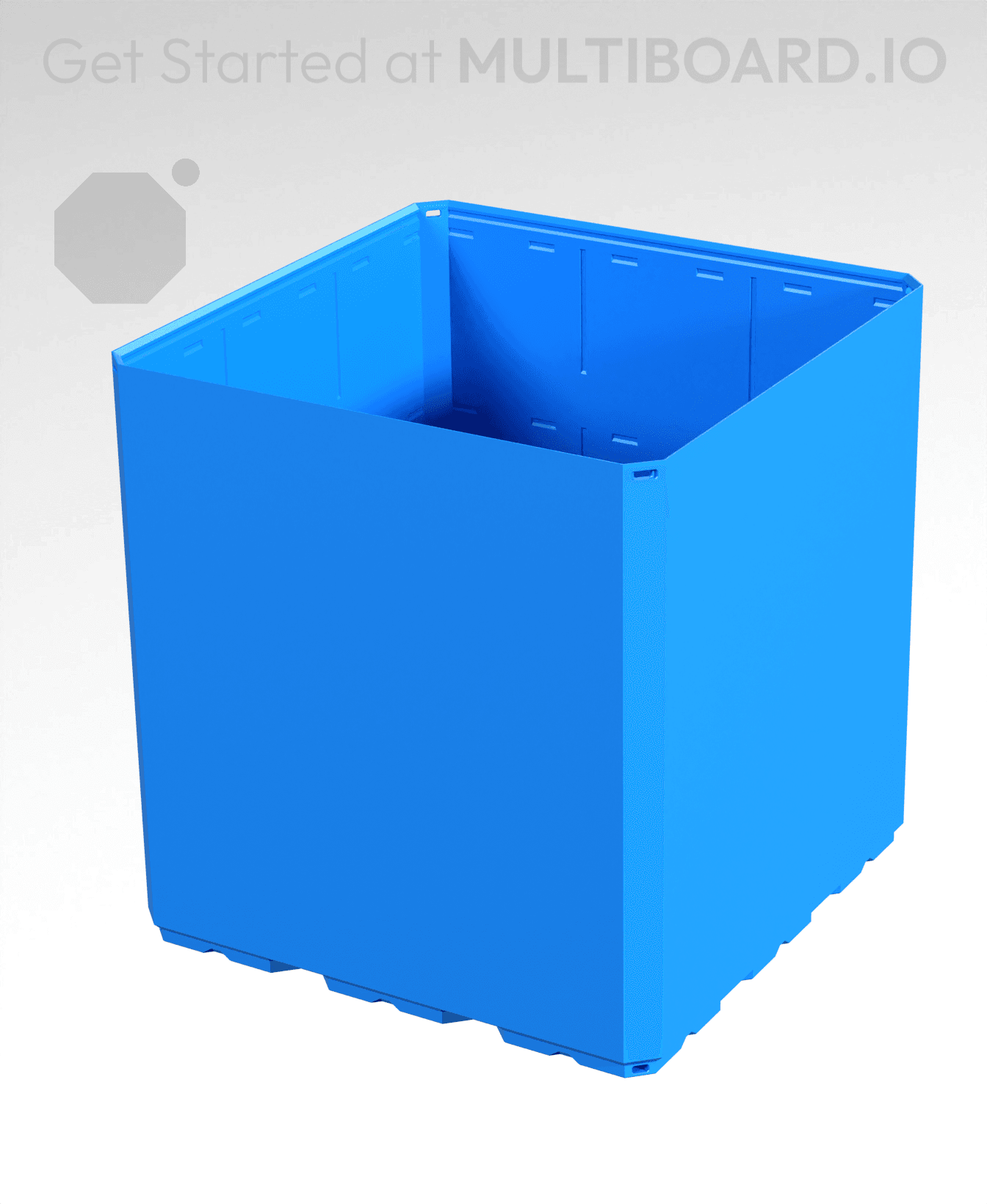 3x3x3 CU - Simple Walls - Multibin Shell 3d model