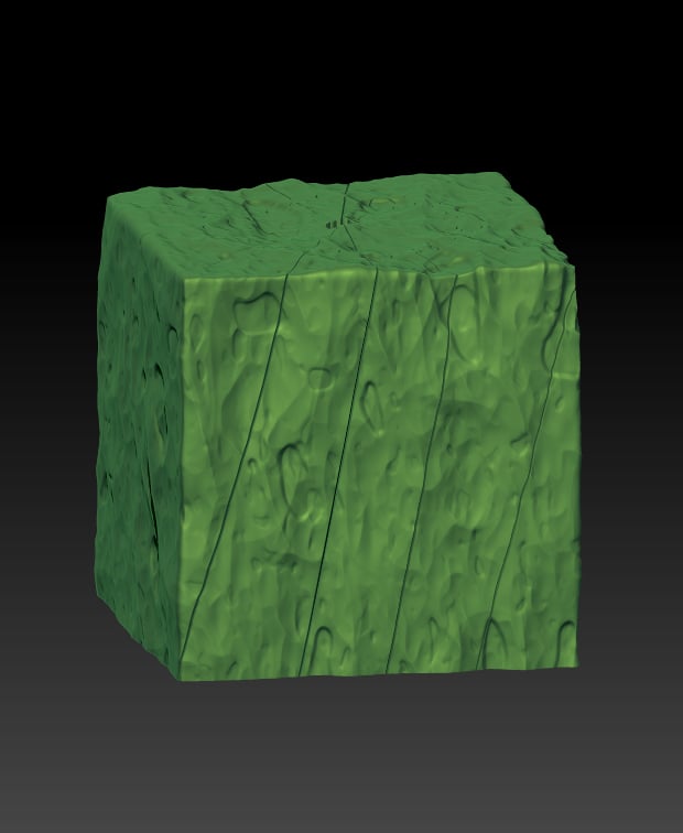 Gelatinous Cube Spiral Twist Fidget 3d model