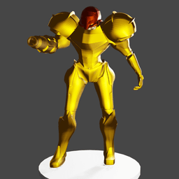 Female Intergalactic bounty hunter 3d model