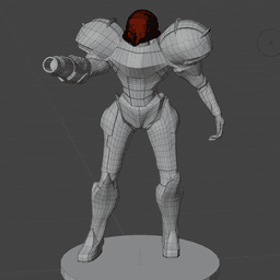 Female Intergalactic bounty hunter 3d model