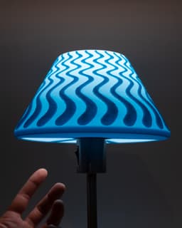 Squig Lamp // Multi-texture Lampshade 3d model