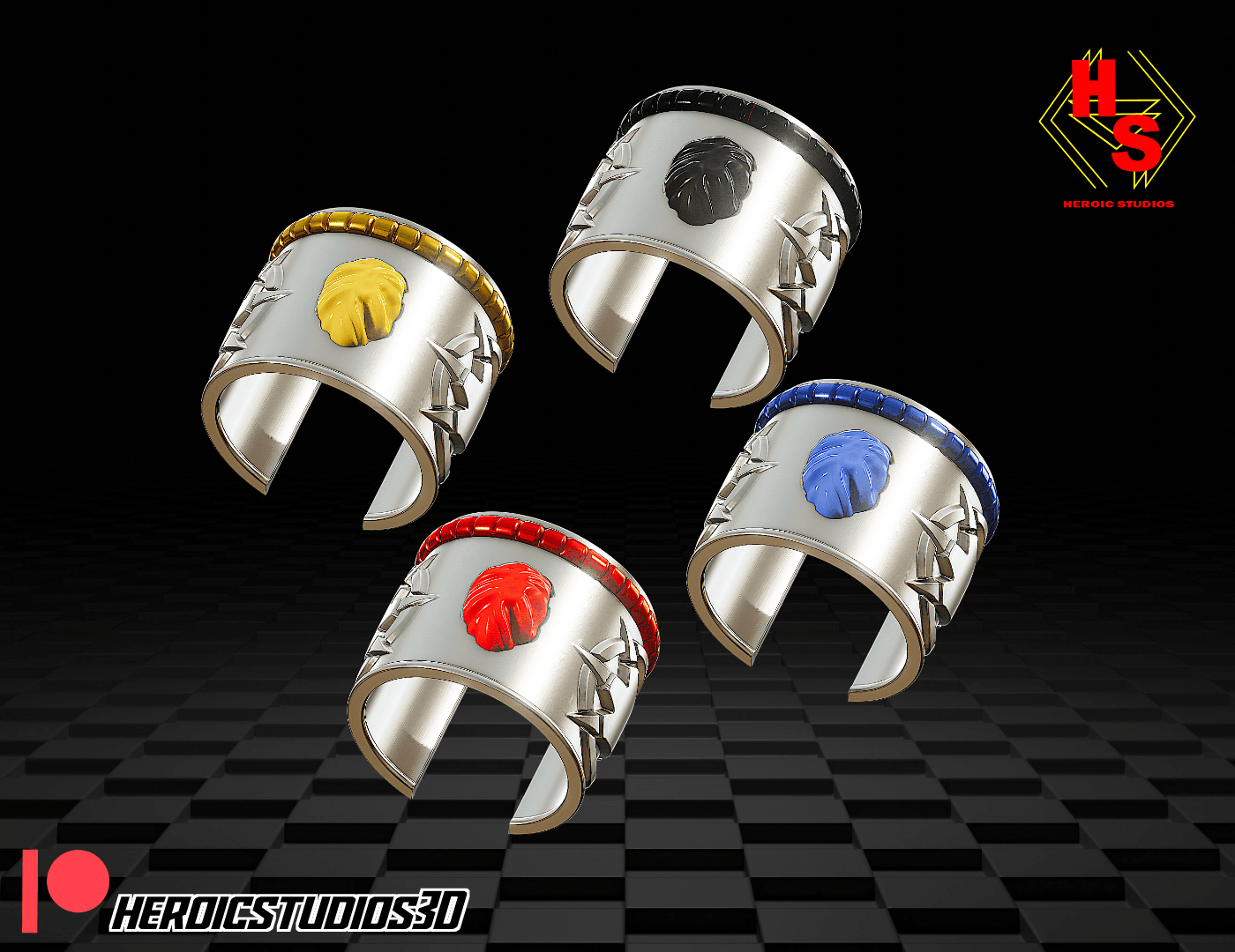 Dino Gem Bracelet 3d model
