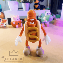 Articulated Hot Dog 3d model