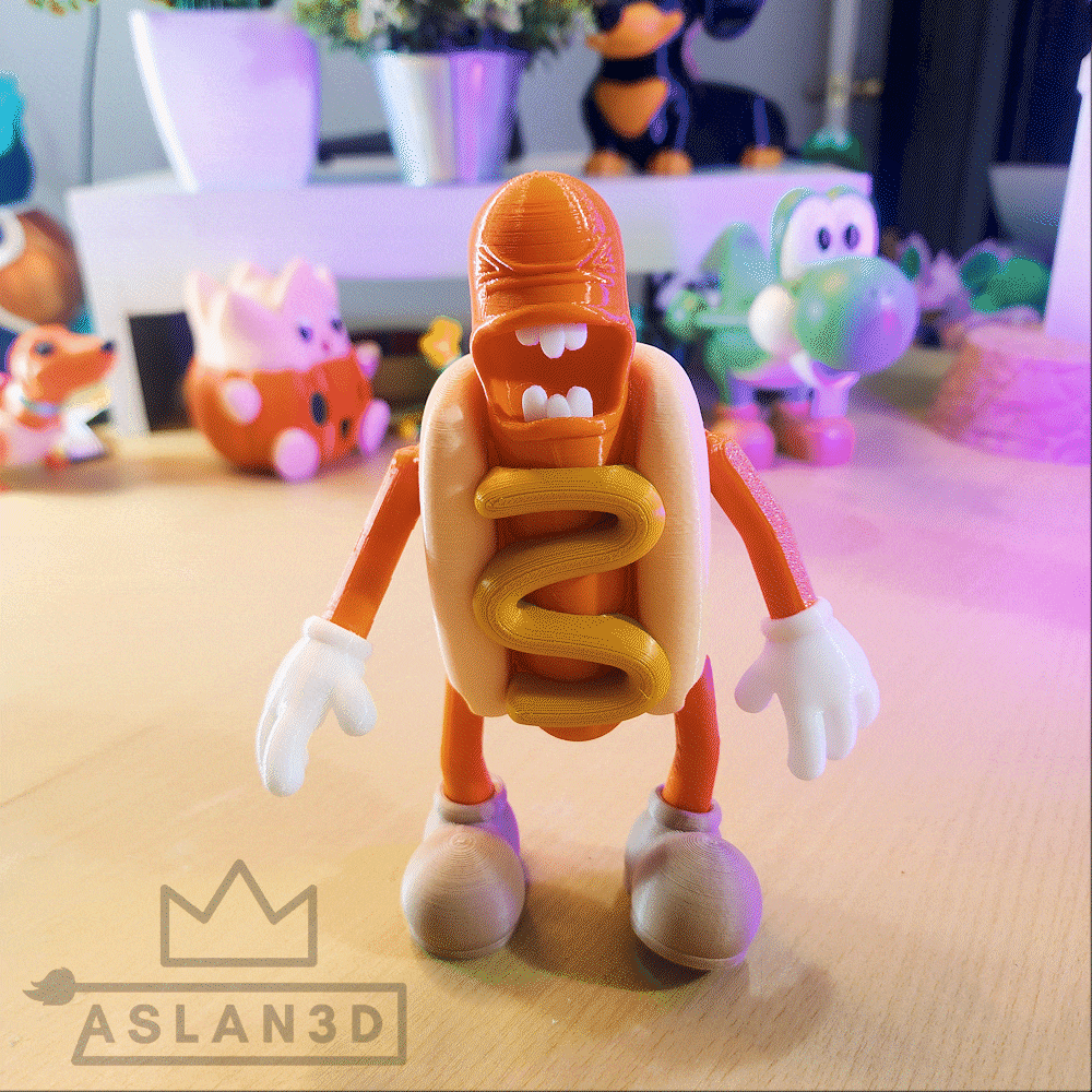Articulated Hot Dog 3d model