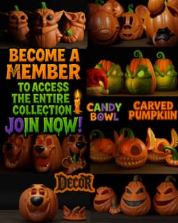 Mickey Halloween Pumpkin 3d model