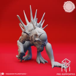 Nothic Pair - Tabletop Miniatures (Pre-Supported) 3d model