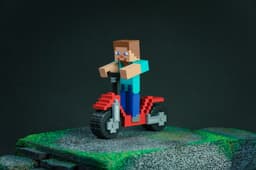 Minecraft Steve's Scooter 3d model