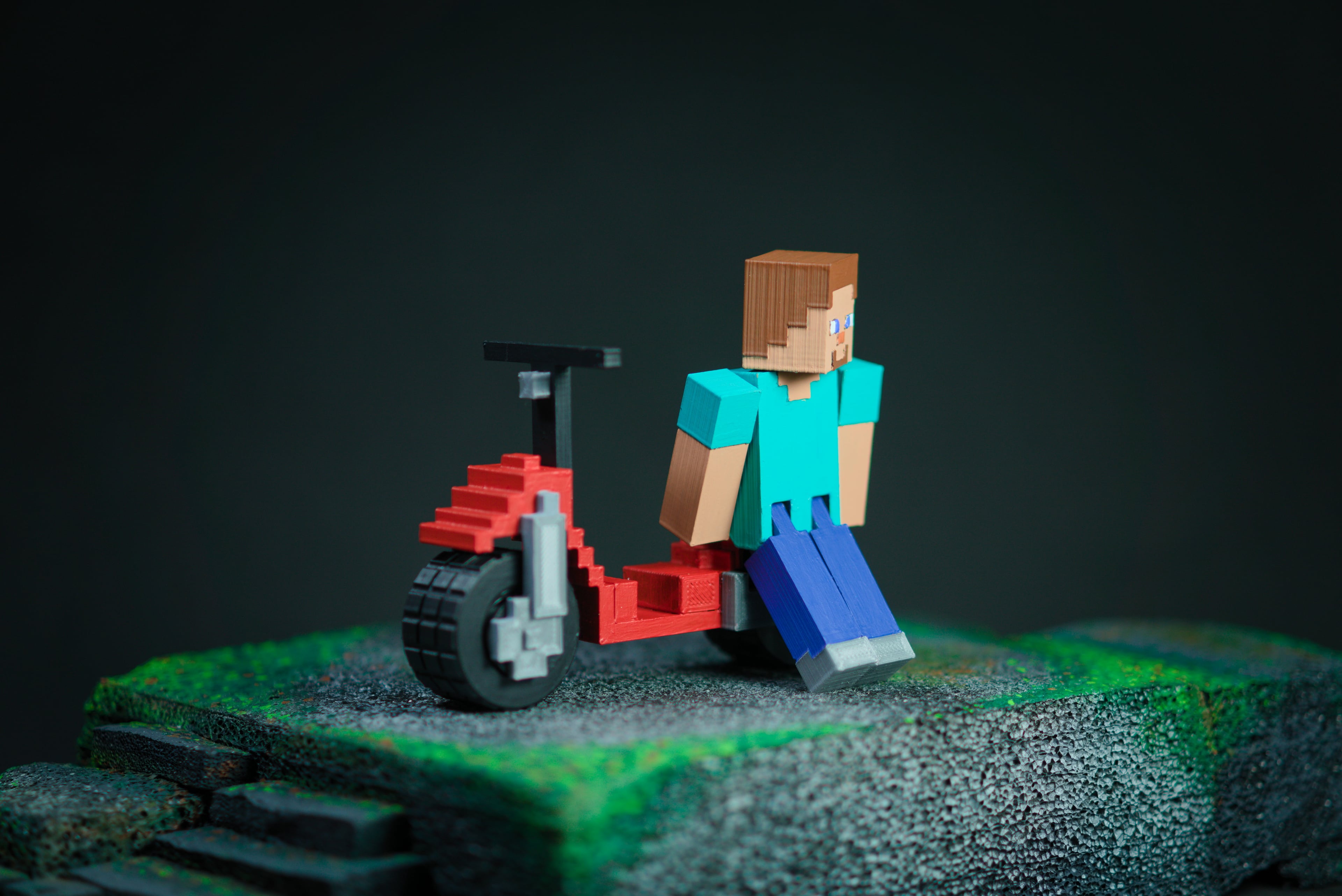 Minecraft Steve's Scooter 3d model