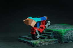 Minecraft Steve's Scooter 3d model