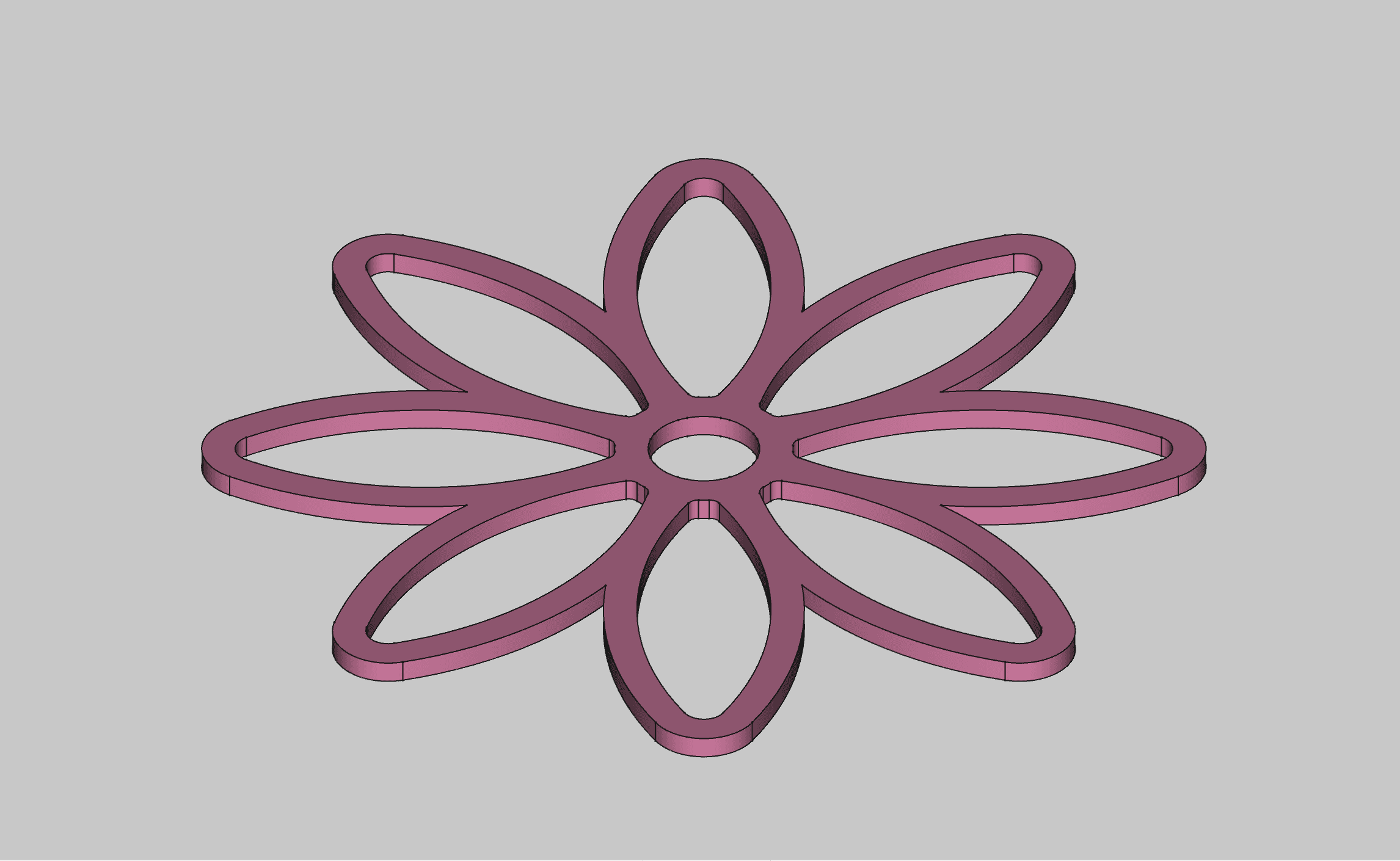Flower Coaster 3d model
