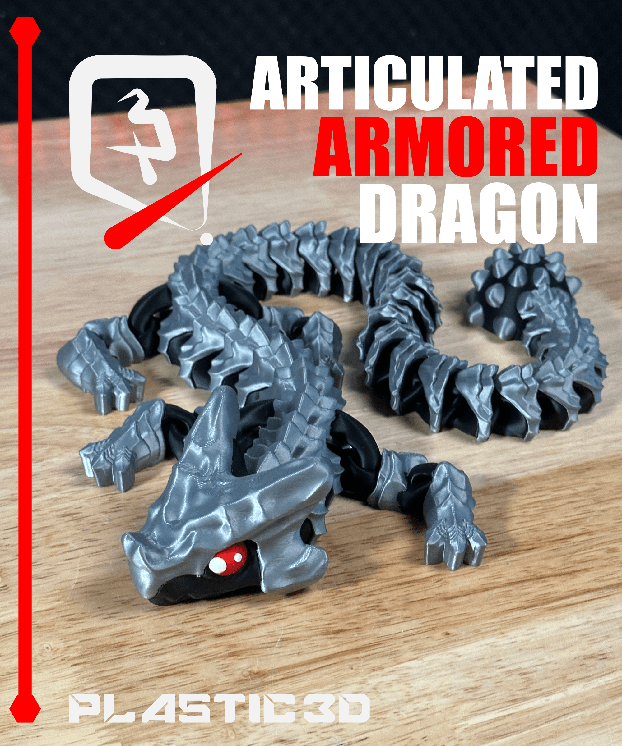 Articulated Armored Dragon -Elder— The Fortified Scaled Sentinel 3d model