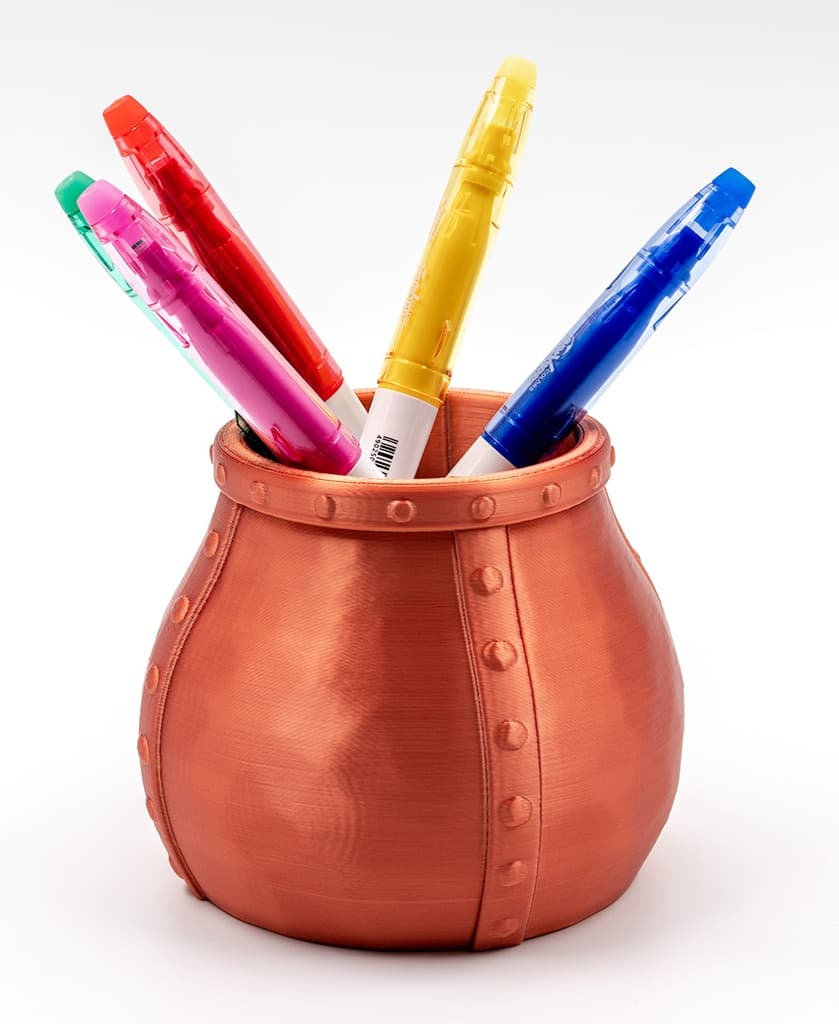 I had just the perfect color for this copper cauldron!
Printed in Erone silk copper on a Bambulab X1C
@thangs3dcontest