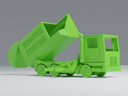 Print-In-Place Garbage Truck 3d model