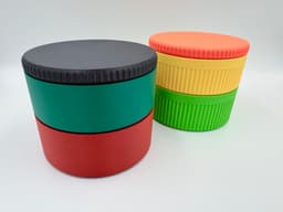 Stackable Threaded Pots 3d model