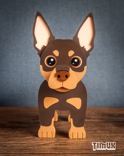 AUSTRALIAN KELPIE GLASSES HOLDER 3d model