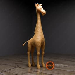 Stylized giraffe 3d model