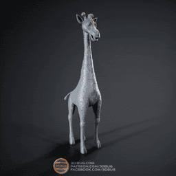 Stylized giraffe 3d model