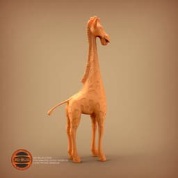 Stylized giraffe 3d model