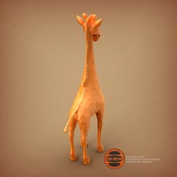 Stylized giraffe 3d model
