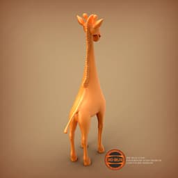 Stylized giraffe 3d model