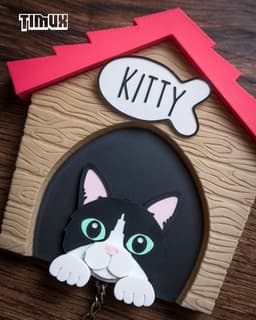 CAT KEYCHAIN SET 3d model