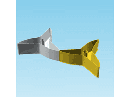 Shuriken 0051, nestable box (v2) 3d model