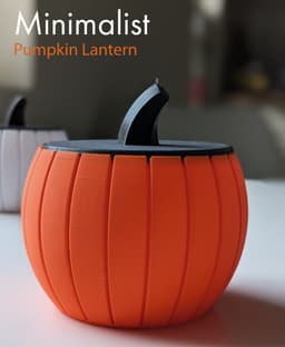 Minimalist Pumpkin Lantern/Jar 3d model