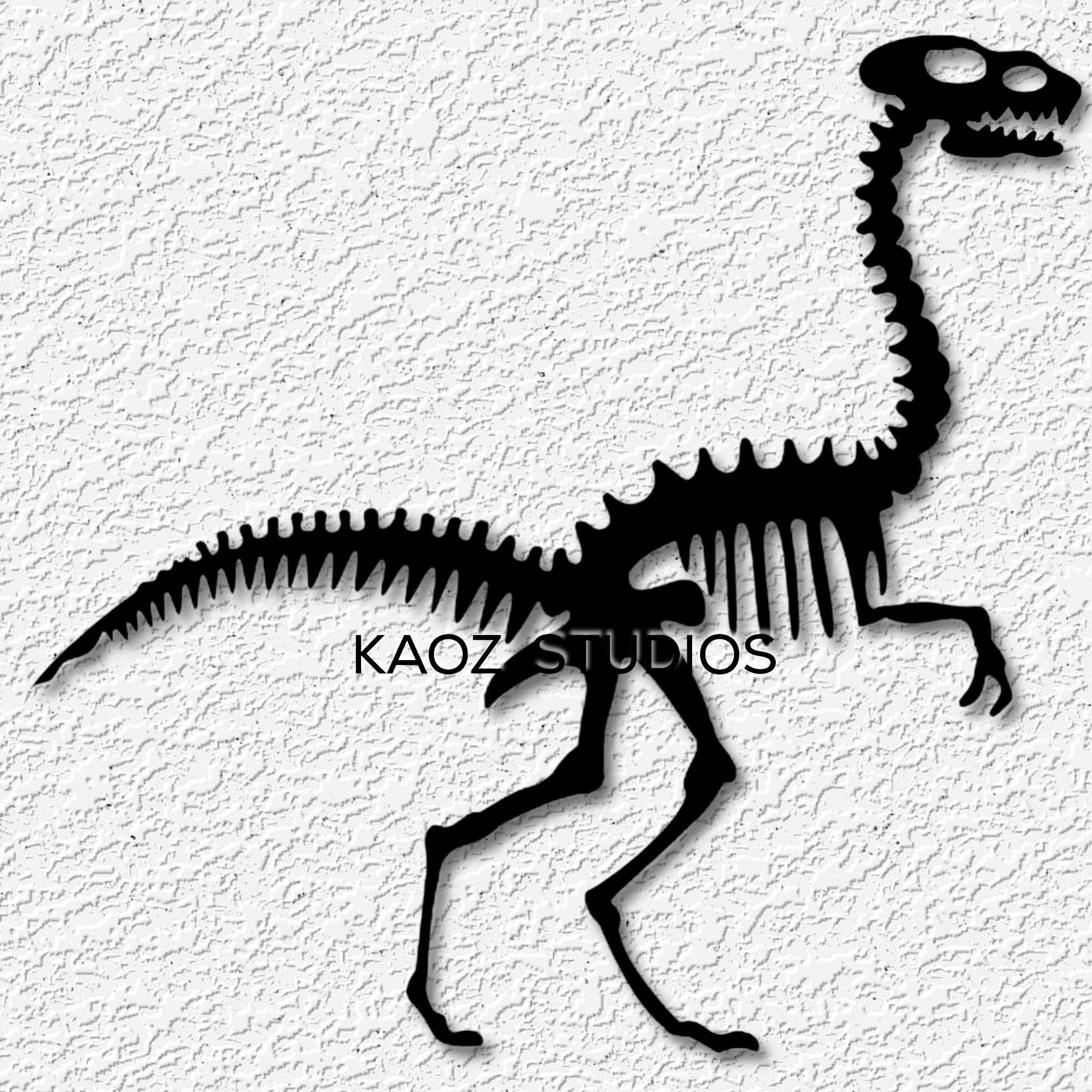 oviraptor skeleton wall art dinosaur fossil wall decor 3d model