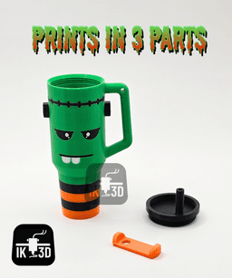 Frankenstein Tumbler Keychain Storage / 3MF Included 3d model