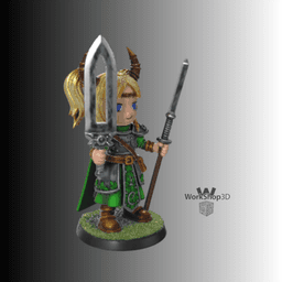 Chibi_Cube_RPG_Figure 3d model