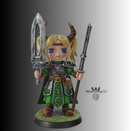 Chibi_Cube_RPG_Figure 3d model
