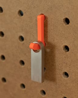 EZPZ Pegboard Hook // 10mm Hook Type B 3d model