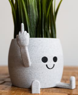 Happy Sitting Middle Finger Pot 3d model
