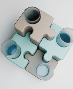 Puzzle Vases 3d model