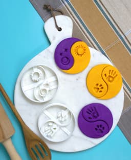 Yin Yang Cookie Cutter & Stamp Set 3d model