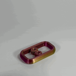 Gearwheel Fidget Toy Keychain Print in Place 3d model