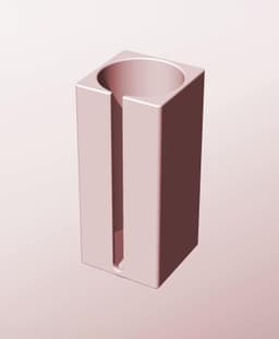 CS68-170-S Stacking slotted module bin for modern home decor 3d model