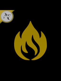 Simple Flame Symbol - 2D Art 3d model