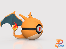 Charizard Poke Ball 3d model