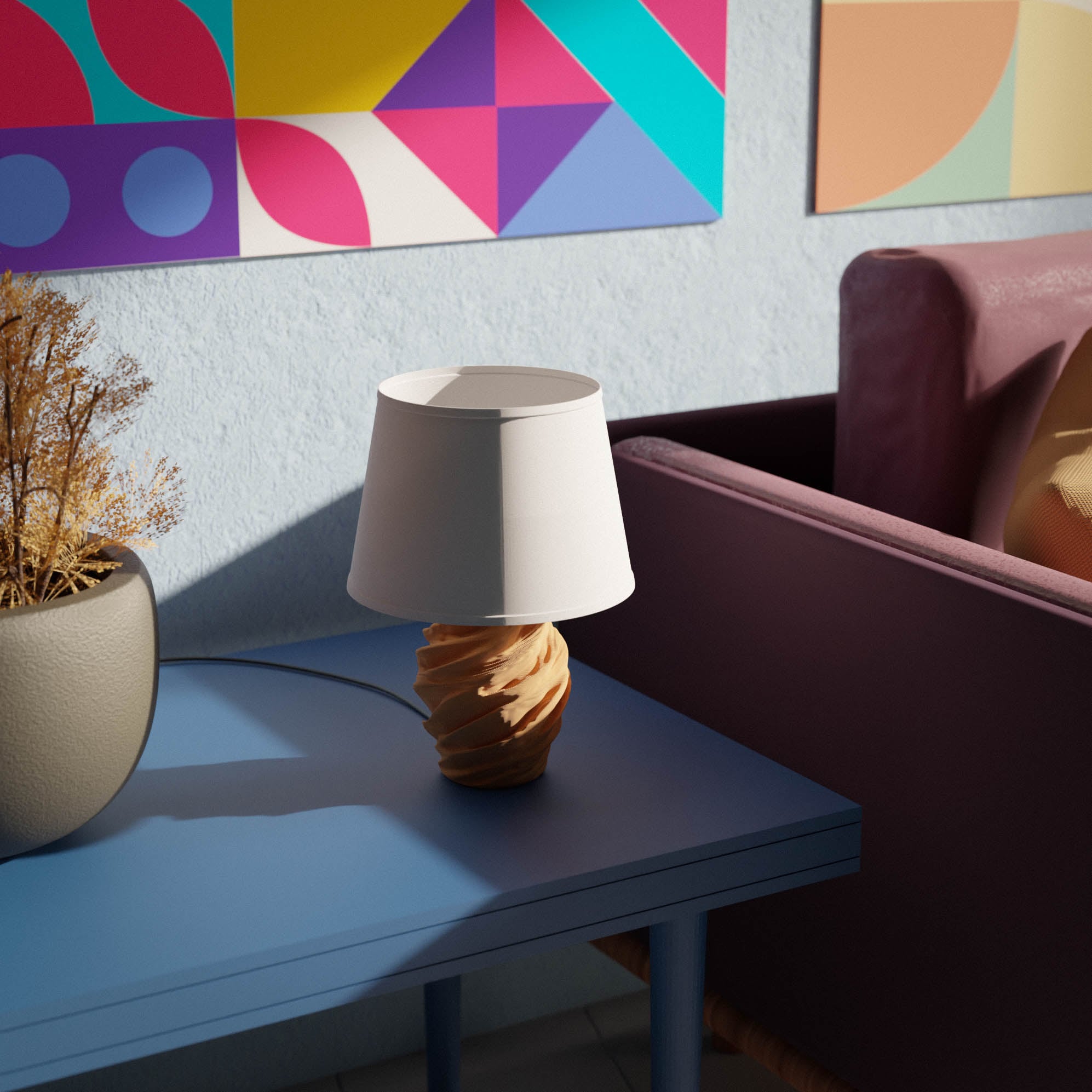 Twist craft Lamp 3d model