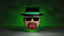 Heisenberg Logo Flat Facec 3d model