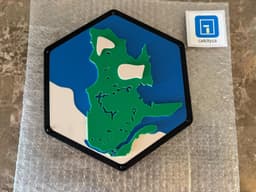 Québec Hexagon Tile 3d model