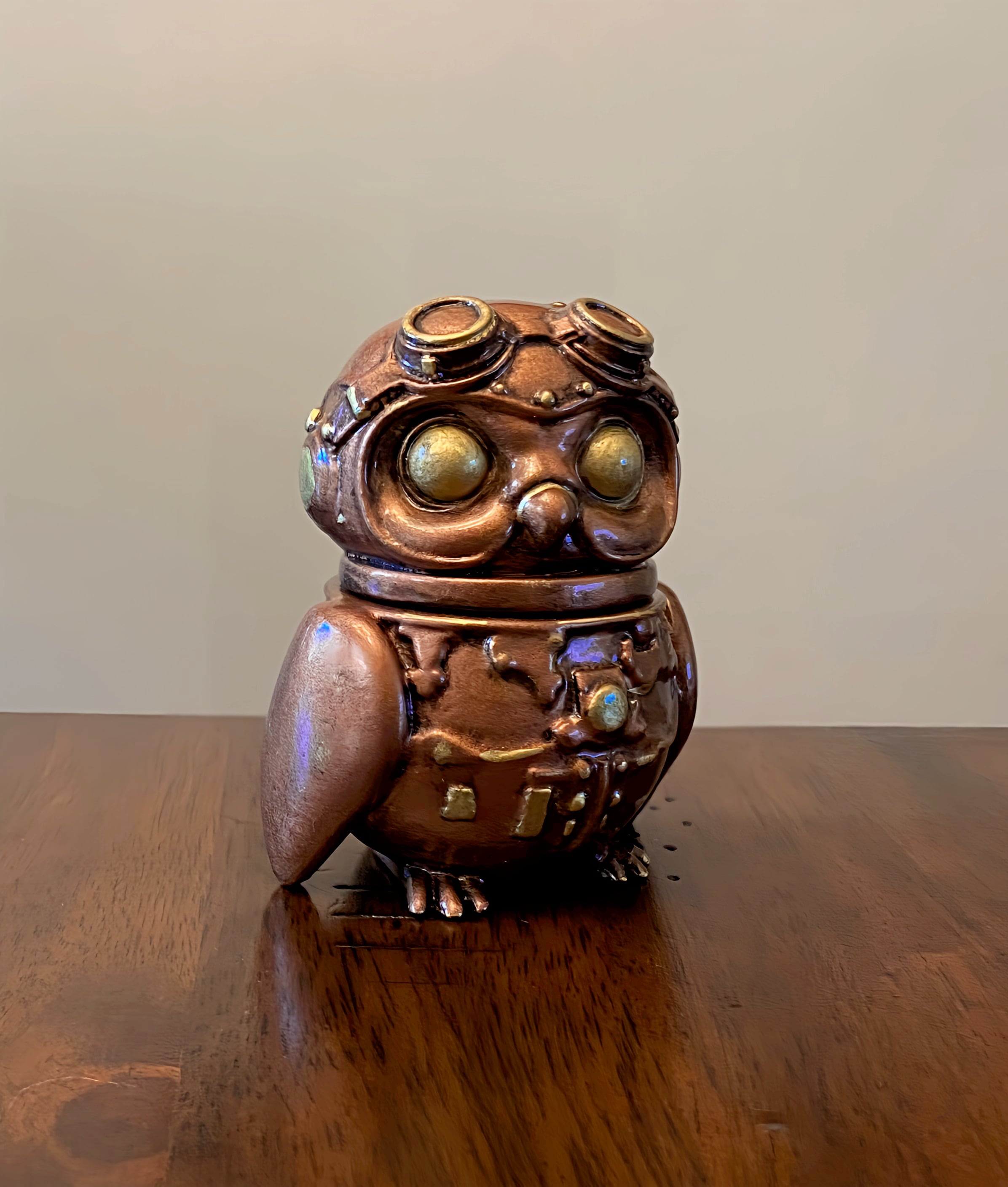 I really enjoyed making this little guy! I scaled him down to 50% and everything came out great. Painting more supports on around the lid in Prusa really helped. Thank you!