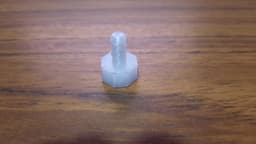 The ABS print is the transparent / white one. I prefer printing hardware like these in ABS vs PLA. 3d model