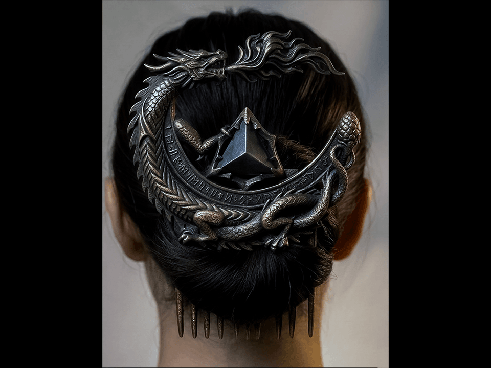 Dragons_Hair_Comb.3mf 3d model